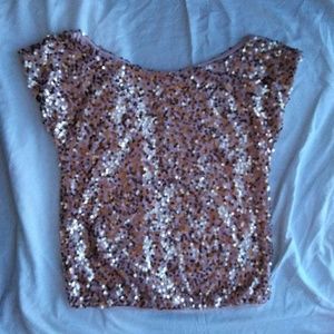 PINK SEQUIN TOP